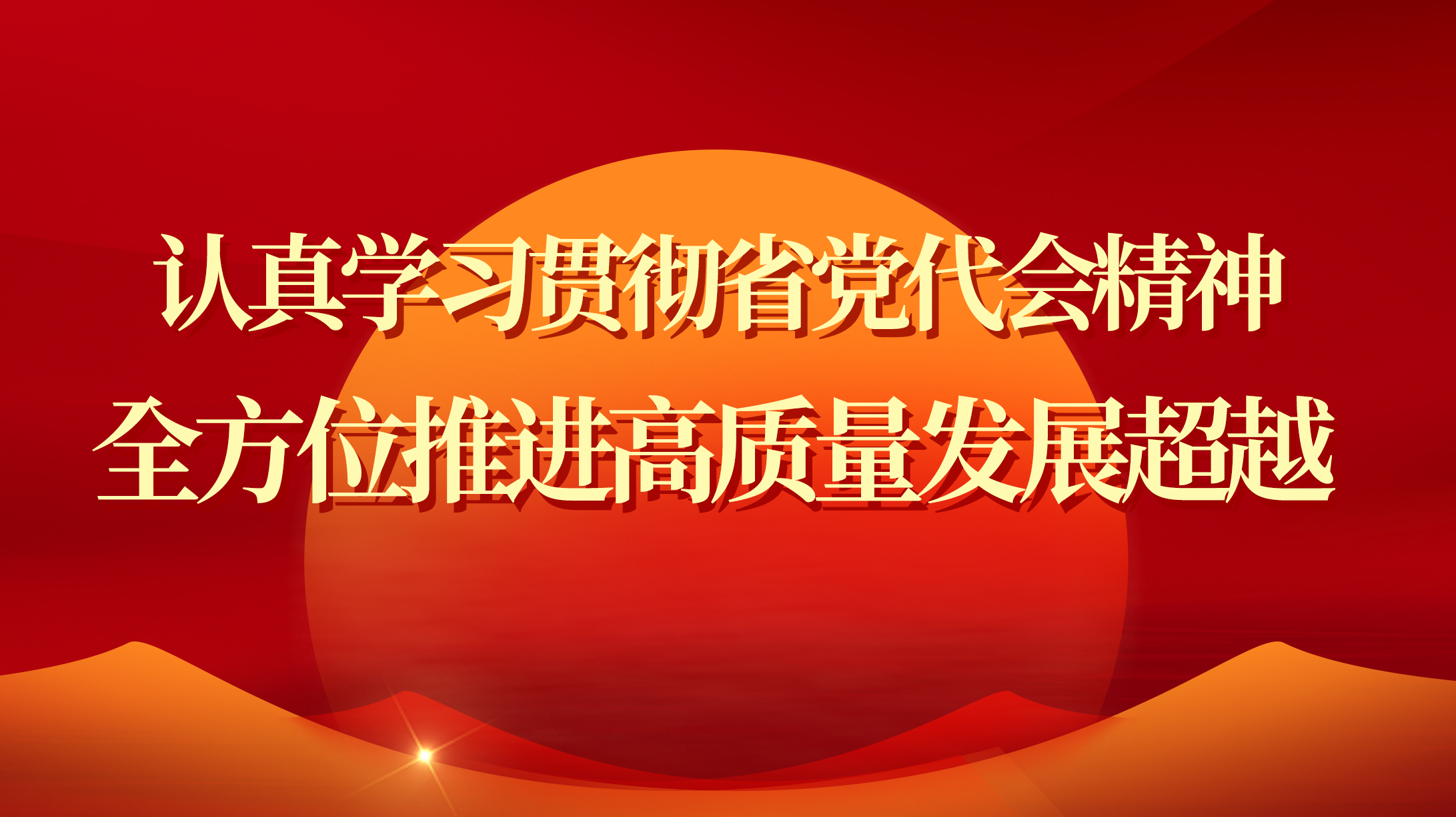 認真學習貫徹省黨代會精神 全方位推進高質(zhì)量發(fā)展超越